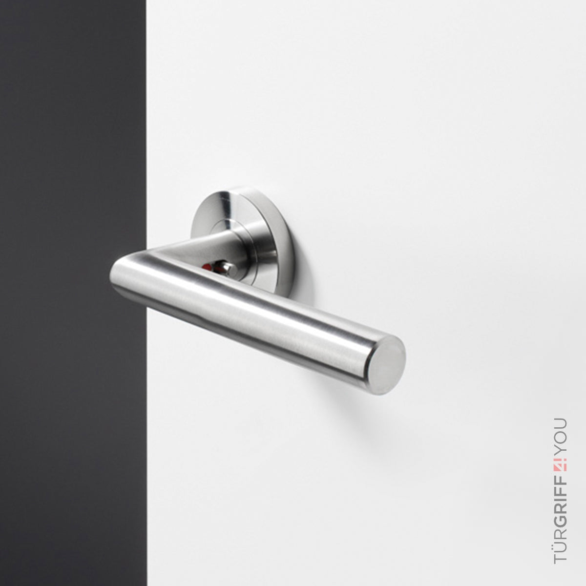 Click4Lock Türgriff Classico Edelstahl matt – Verriegelung am Griff