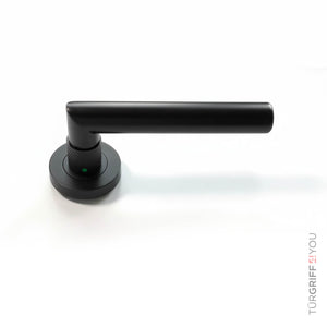 Click4Lock Türgriff Velora Round Schwarz – Schlüssel am Griff
