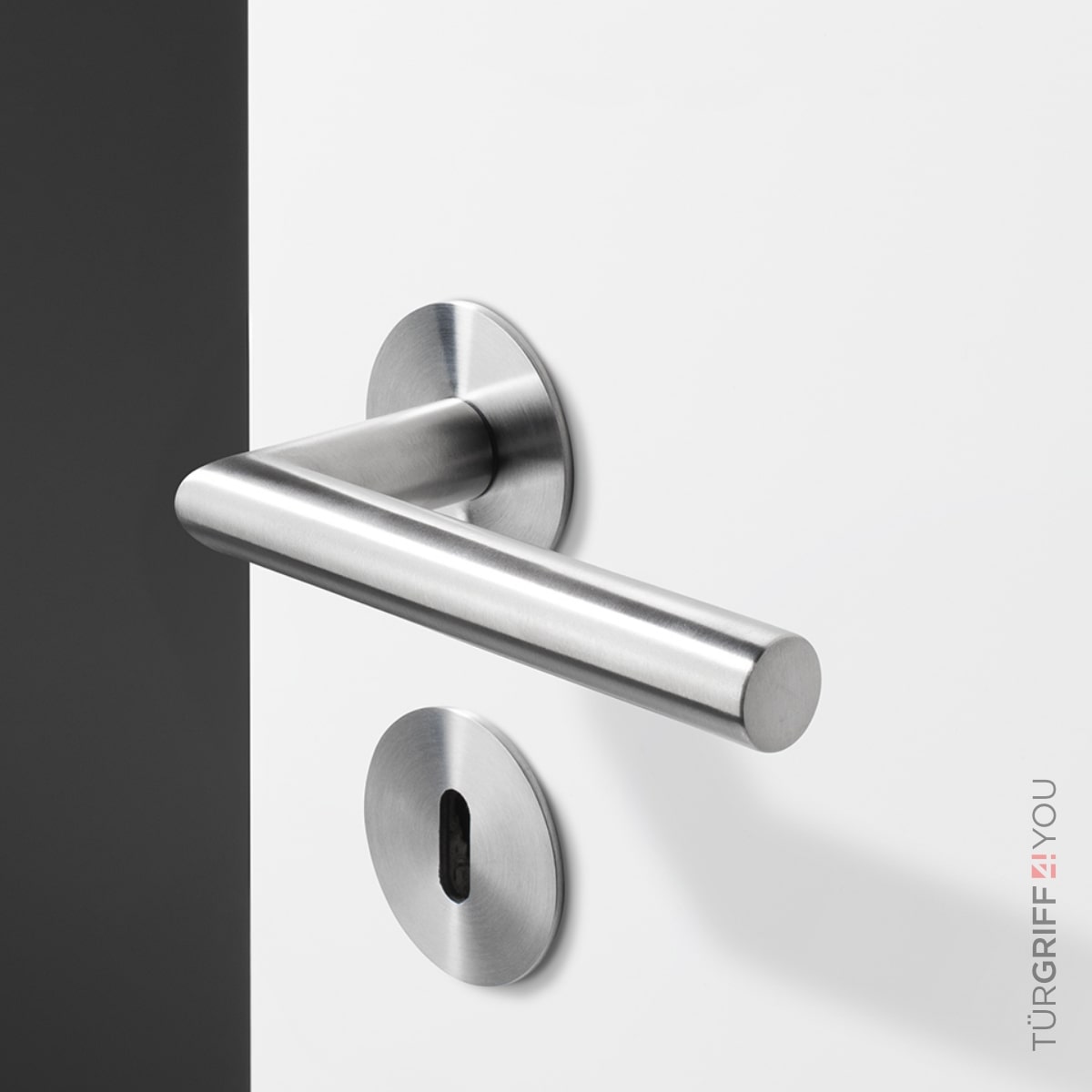 Türgriff FerLine Flat aus Edelstahl - Moderner Design-Türdrücker für Innentüren