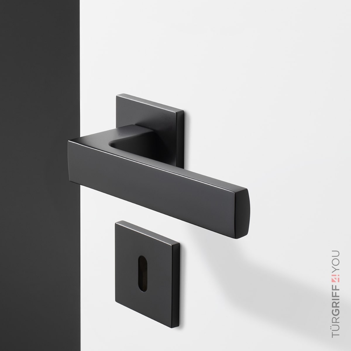 Türgriff Formo Black matt eckig