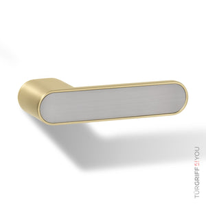 smart2lock Türgriff Forma gold mit inlay silber