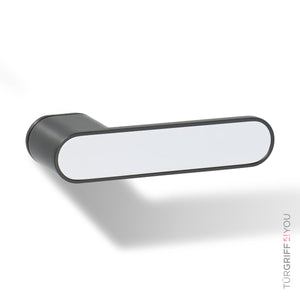 smart2lock Türgriff Forma grau mit inlay weiß