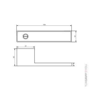 smart2lock Türgriff Forma Größe