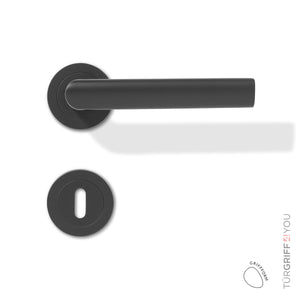 Türgriff Finoro Black matt buntbart