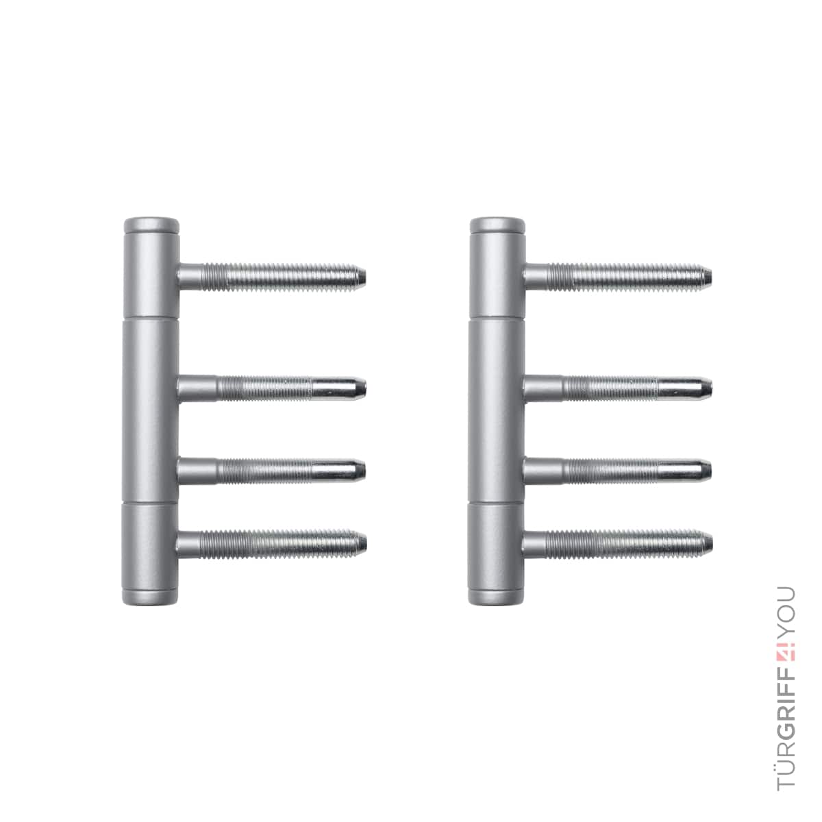 Türband-Set 3-teilig Platingrau für Holzzargen – Einbohrband