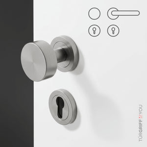 Türknauf Edelstahl WE rechts