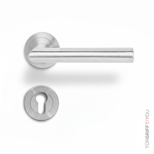 Türdrückergarnitur aus Edelstahl PZ