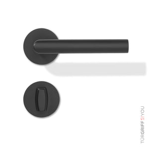 Türgriff Classico Flat Schwarz Matt – Seitenansicht