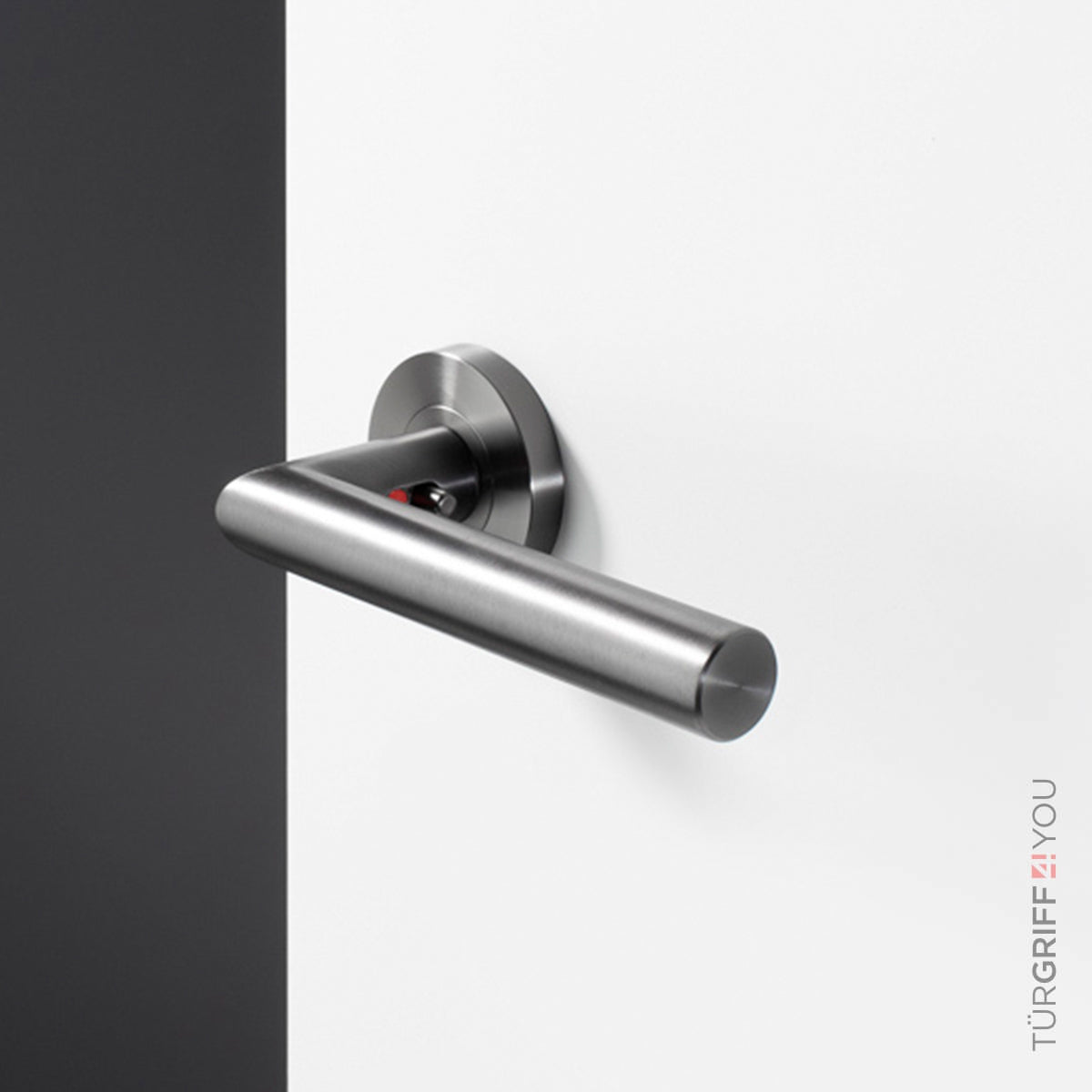 Verriegelung am Griff - Türgriff CLASSICO Grau