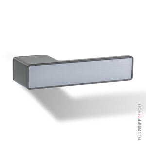 Türgriff Forma Q Graphitgrau mit Platingrau-Inlay