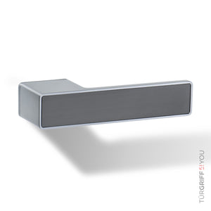 Türgriff Forma Q Platingrau mit Graphitgrau-Inlay