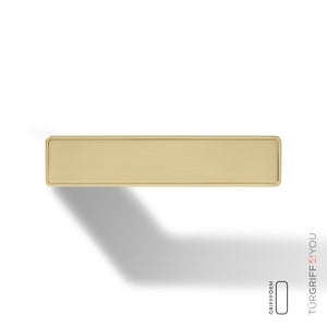 Türgriff Forma Q Gold – eckiger Design-Türgriff für Zimmertüren