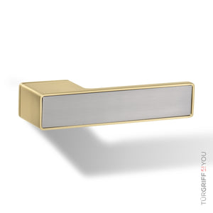 Türgriff Forma Q Gold mit Inlay Edelstahl matt finish – Detailansicht
