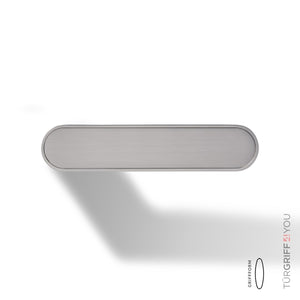 Türgriff Forma R Edelstahl matt finish – Detailansicht Griffstück
