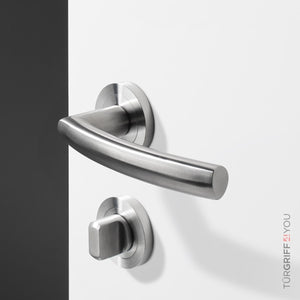 Türgriff Pureline Edelstahl matt – Detailansicht Rosette