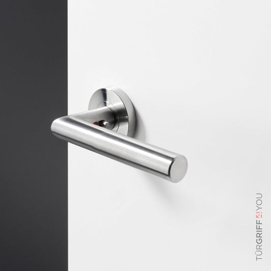 Click4Lock Türgriff Classico Edelstahl matt – Verriegelung am Griff