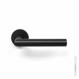 Click4Lock Türgriff Velora Round Schwarz Matt – Frontansicht