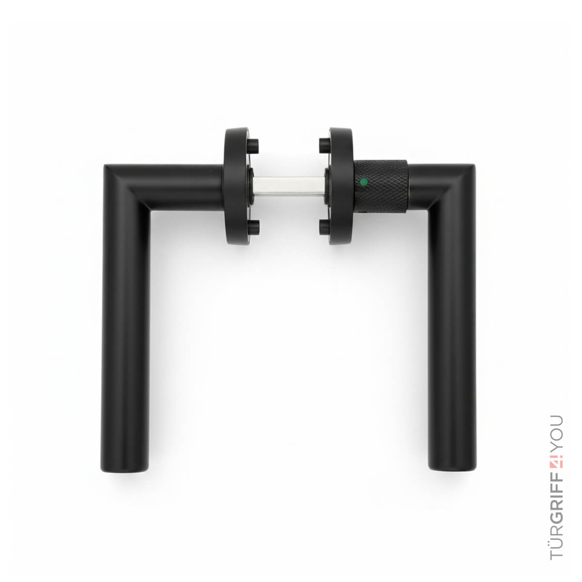 Click4Lock Türgriff Velora Round Schwarz Matt – Komplett-Set