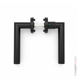 Click4Lock Türgriff Velora Round Schwarz Matt – Komplett-Set