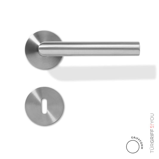 Türgriff Finoro Flat Edelstahl matt buntbart