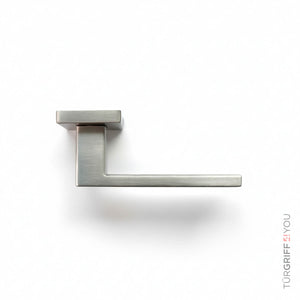 Schwarzer Türgriff Velora Quadr Edelstahl unverschließbar