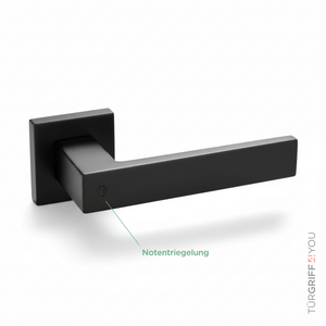 Smart4Lock Türgriff Velora Quadr Eckig schwarz