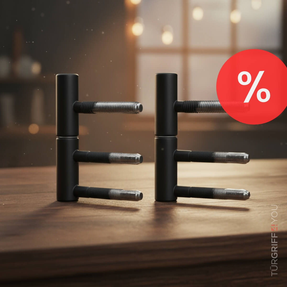 Türband 2 tlg. für Holzzargen Schwarz