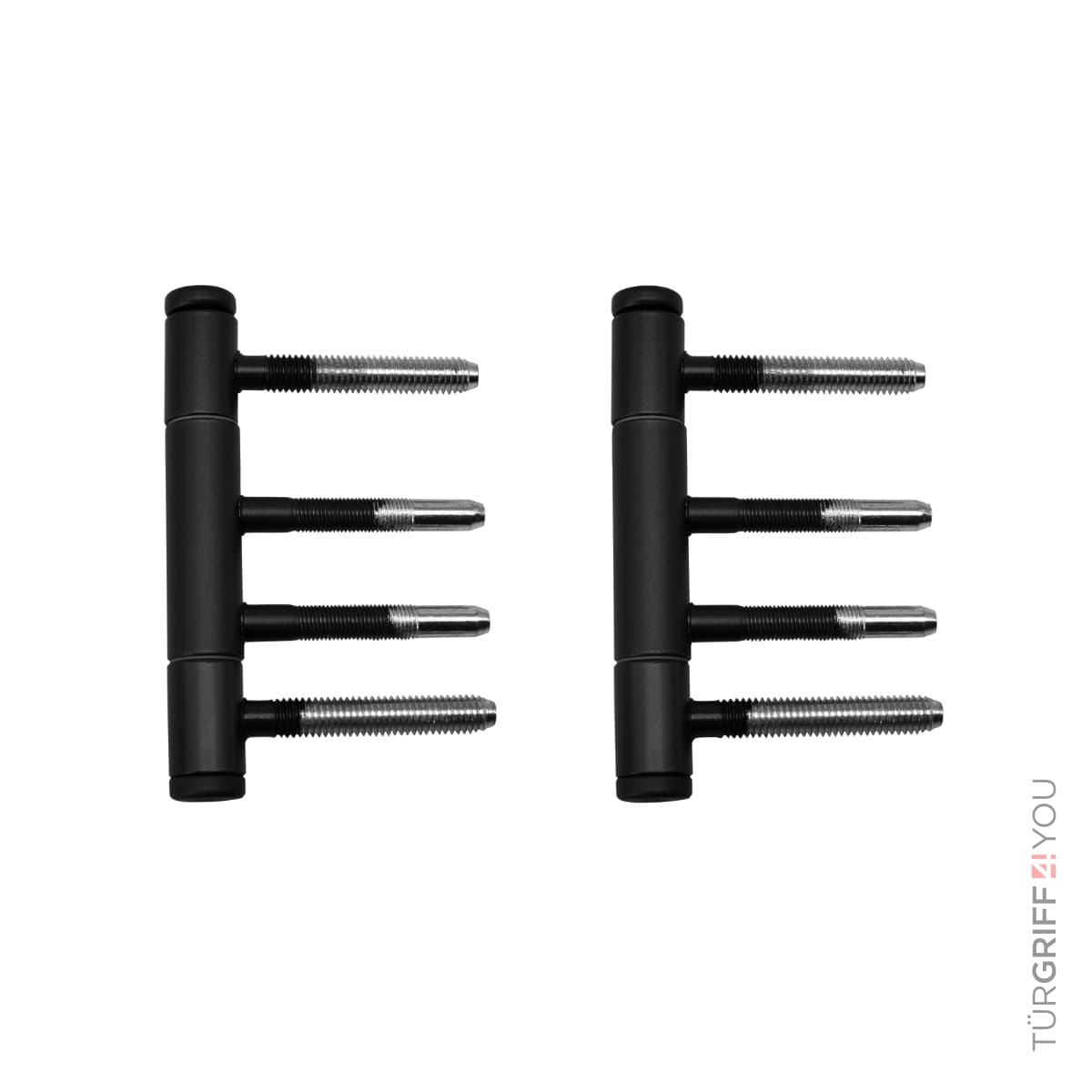Türband-Set 3-teilig Schwarz Matt für Holzzargen