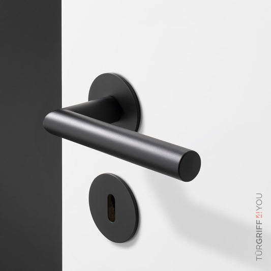 Türgriff Classico Flat Schwarz Matt – Detailansicht