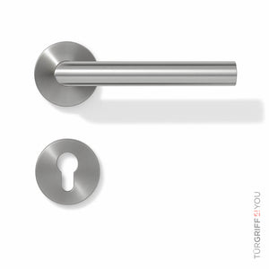 Türgriff Classico Flat Edelstahl matt für Profilzylinder (PZ)