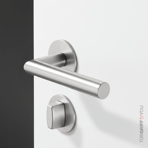 Türgriff Classico Flat Edelstahl matt – WC-Garnitur, Detailansicht