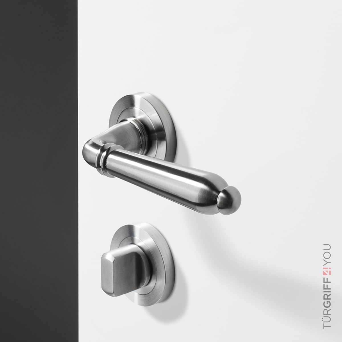 Türgriff Conturo Nickel Matt – Detailansicht Rosette