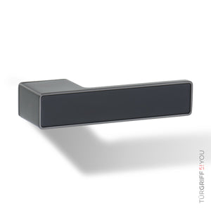 Türgriff Forma Q Graphitgrau mit Inlay Schwarz matt