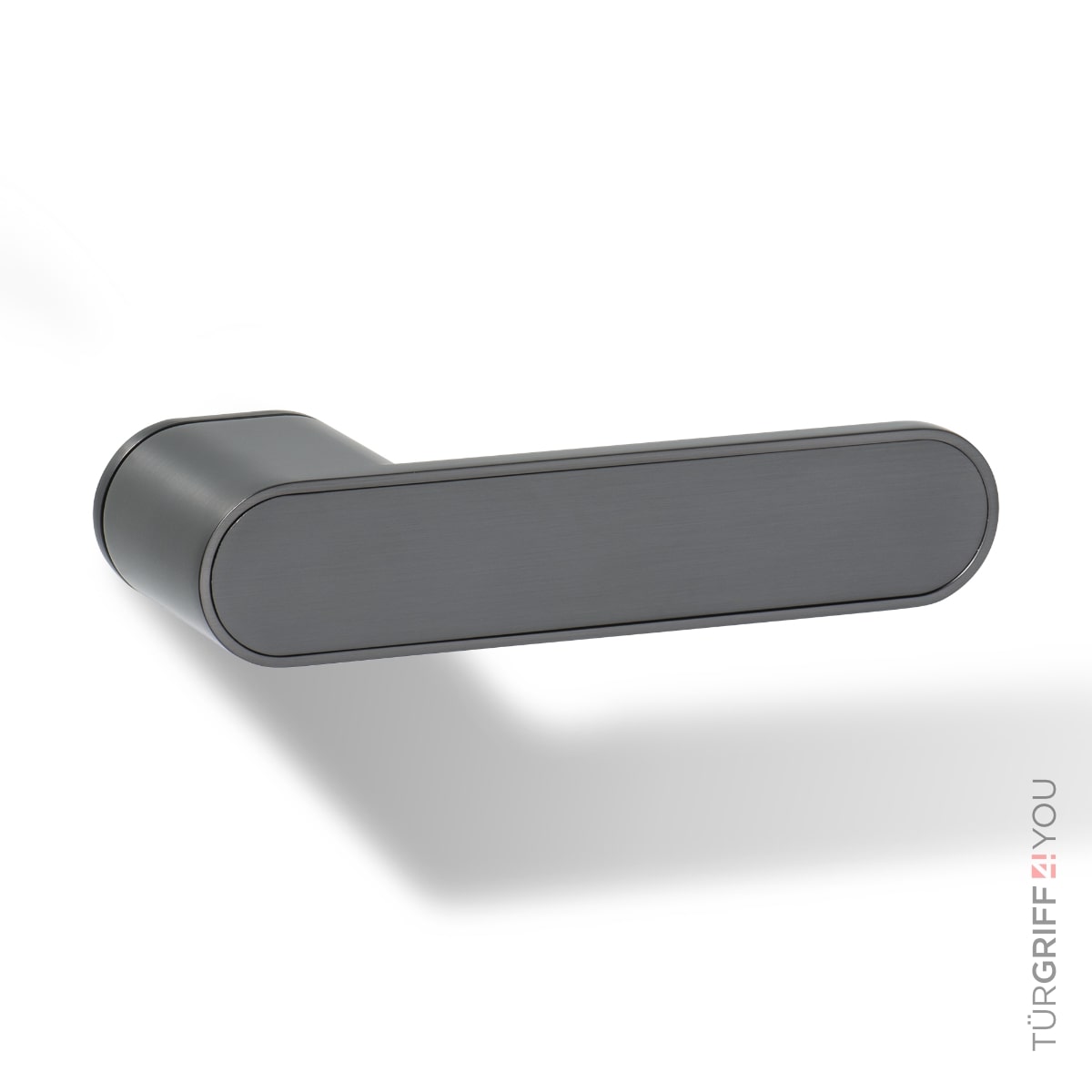 Türgriff Forma R Graphitgrau mit Graphitgrau-Inlay – Frontansicht