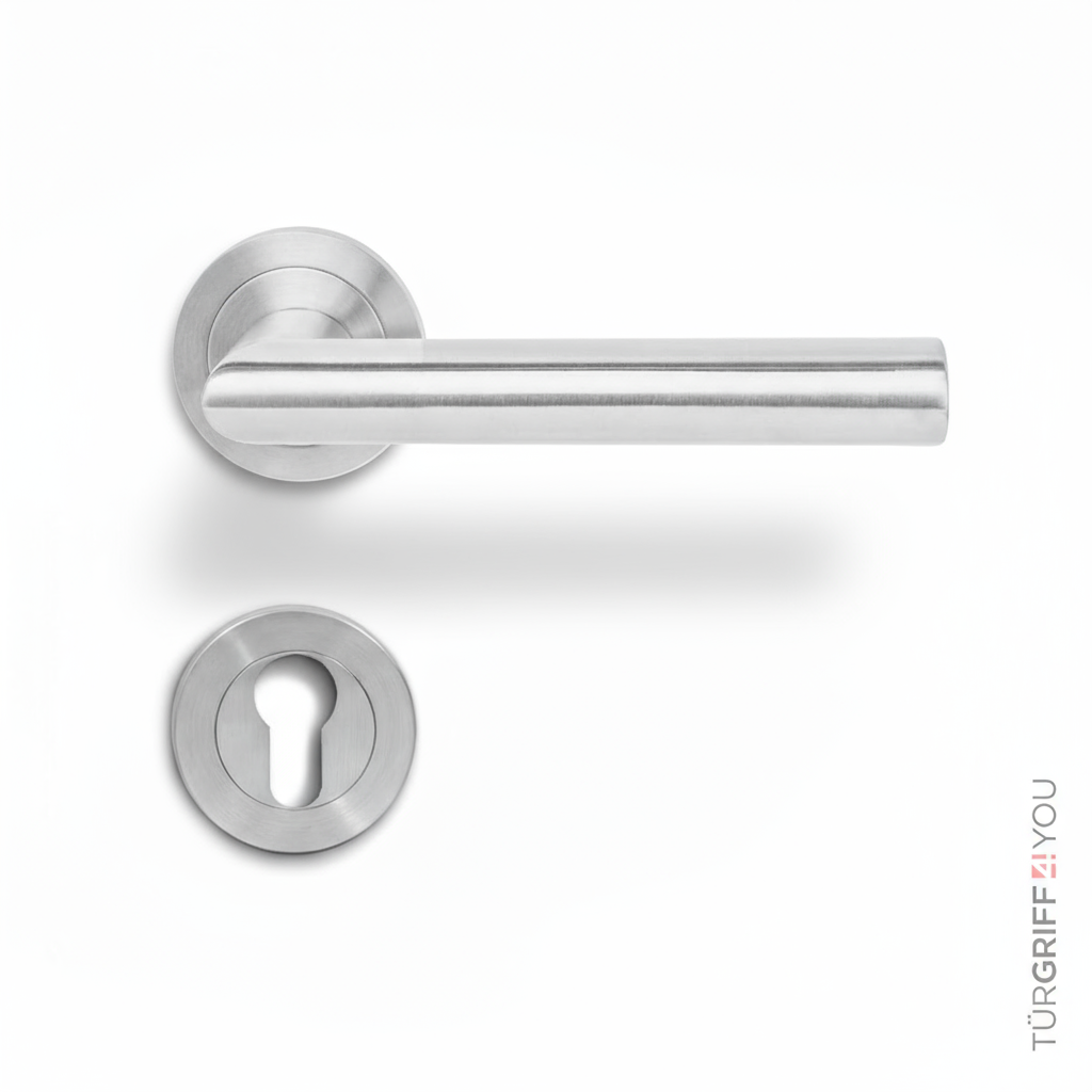 Türgriff INOX Edelstahl für Profilzylinder (PZ)
