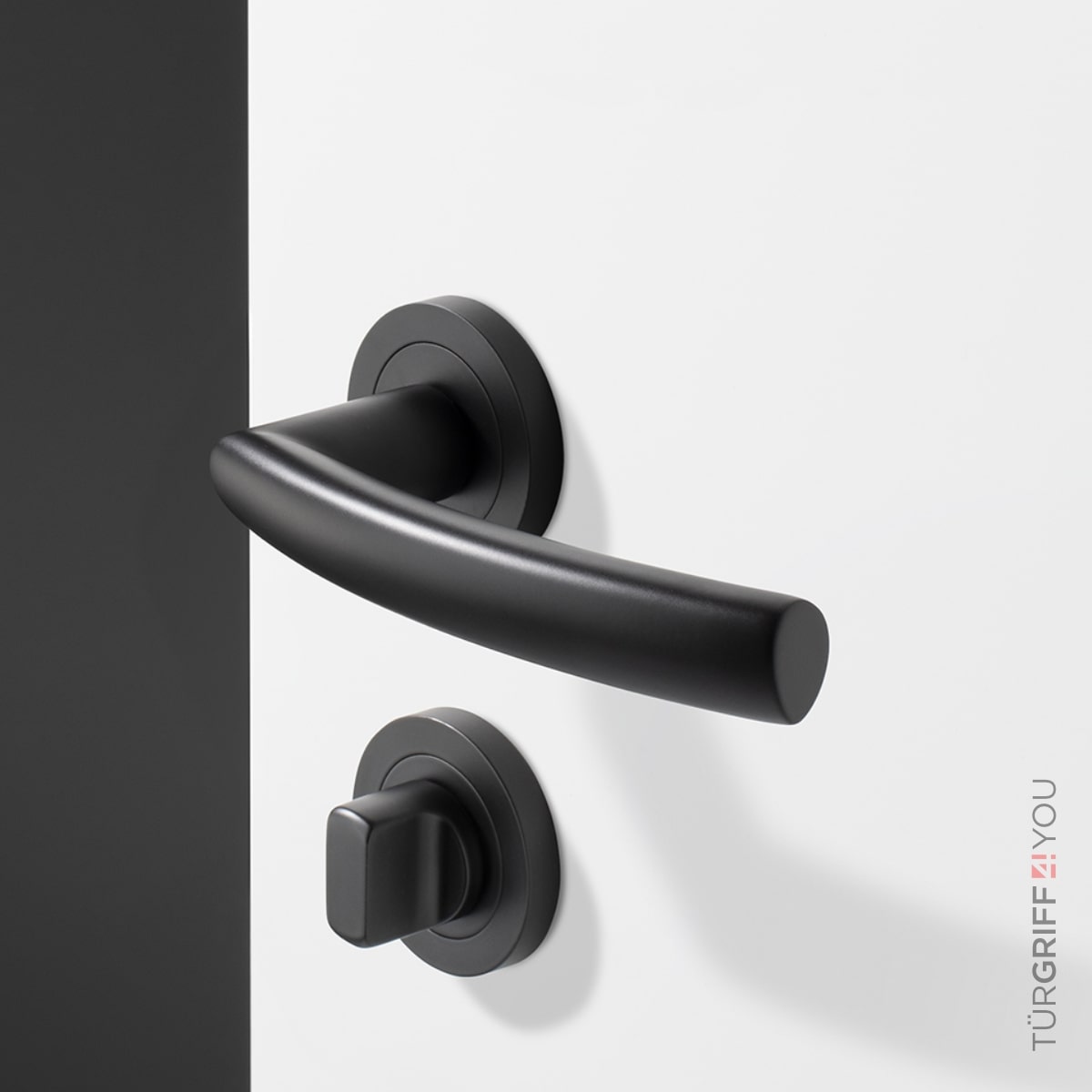 Türgriff Pureline Schwarz Matt – Detailansicht