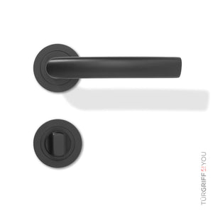 Türgriff Pureline Schwarz Matt – Seitenansicht