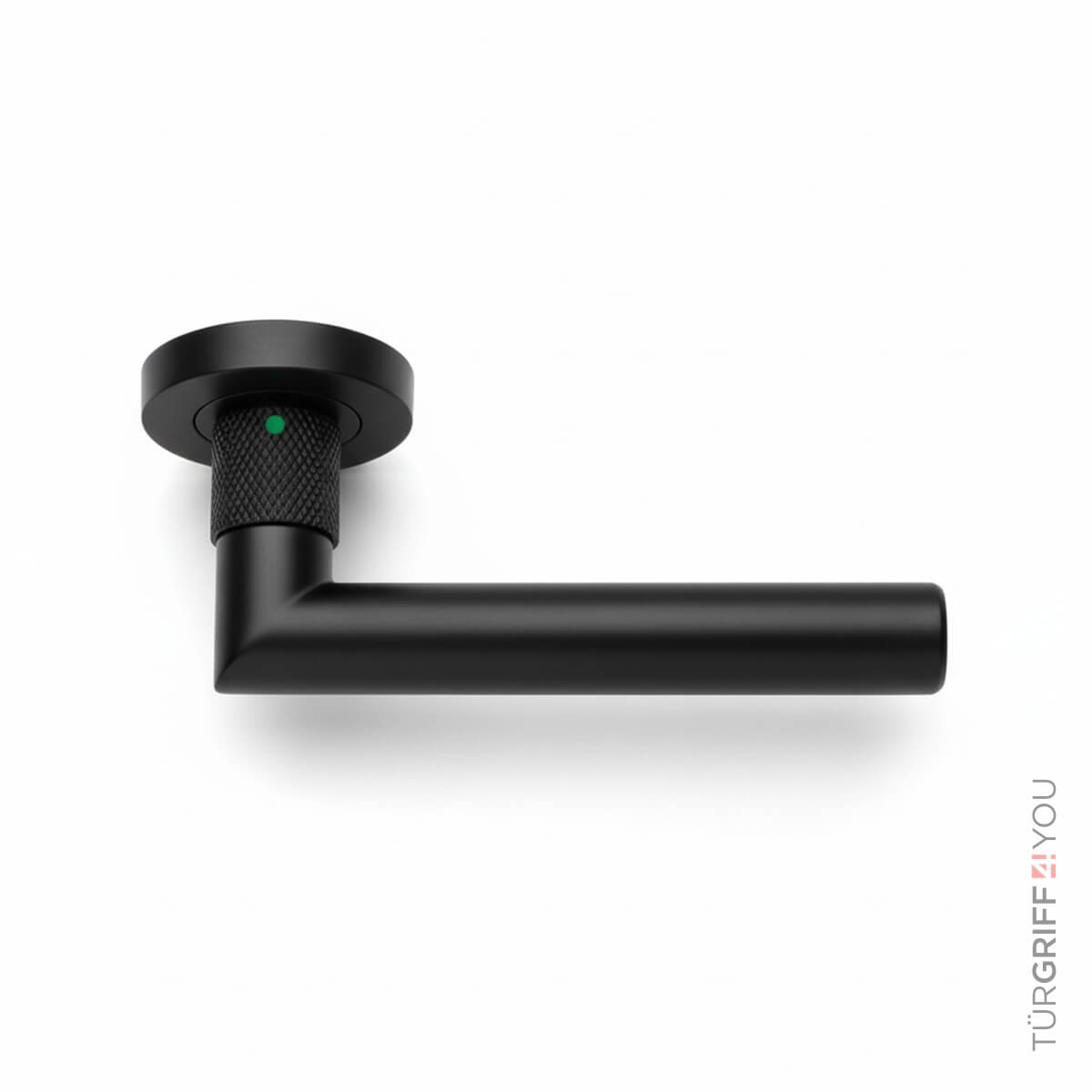Türgriff Velora Round Schwarz Matt – Detailansicht