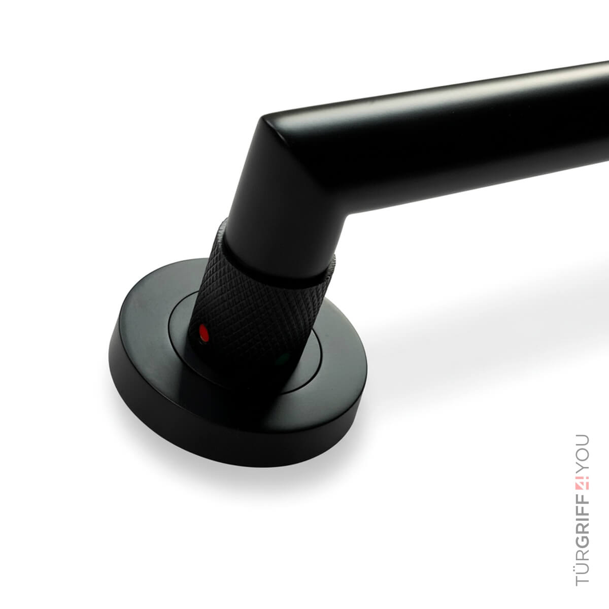 Türgriff Velora Round Schwarz Matt – Seitenansicht