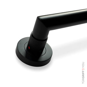 Türgriff Velora Round Schwarz Matt – Seitenansicht