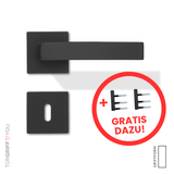 Türgriffe Nero Line Buntbart mit Türbänder